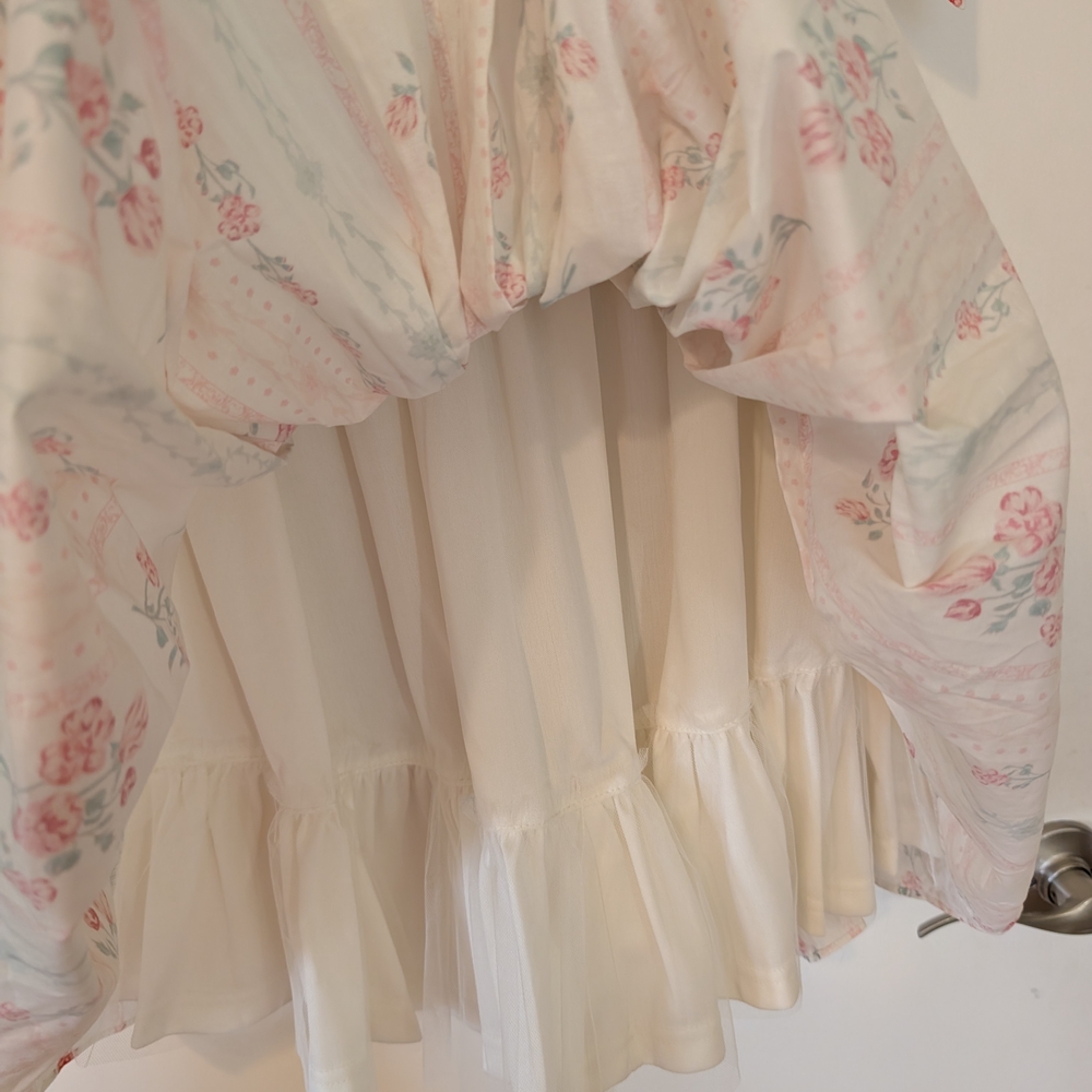 Chic Cream Strapless Dress - Picture 3 of 6